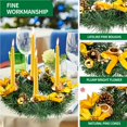 thumbnail image 4 of Guirnalda De Adviento De Pascua/Halloween/Navidad Exquisita Guirnalda De Piña Con Portavelas Hermosa Decoración Festiva Para La Puerta Delantera Del Jardín Kearding HA027587-01, 4 of 7