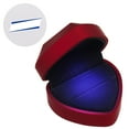 thumbnail image 4 of Caja para anillo en forma de corazón con luz, estuche de joyería con luz para propuesta de matrimonio o compromiso., 4 of 7