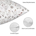 thumbnail image 4 of Rateoe Funny Chicken Pattern Throw Pillow Cover Premium Pillow Stuffer Sham Square for Decorative Cushion Bed Couch Sofa(Pillow insert not included), 4 of 8