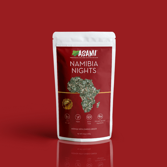 Moringa Lemon Ginger | Namibia Nights African Tea - Loose Leaf Tea (3.5oz / 100g )