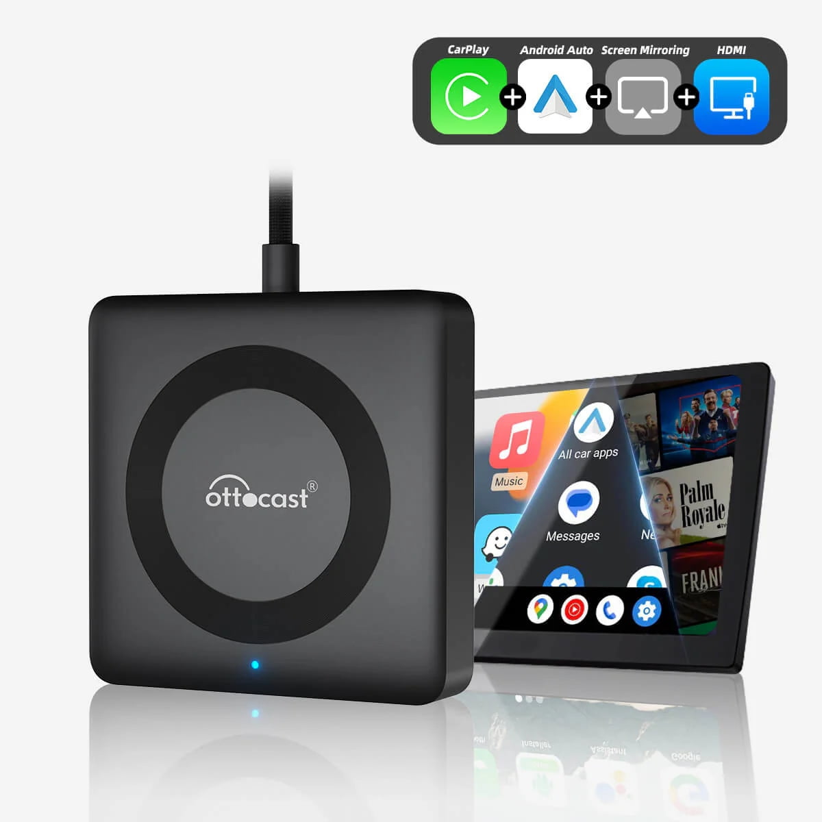 Ottocast P3 Lite CarPlay Ai TV Box Wireless Android Auto Car Play