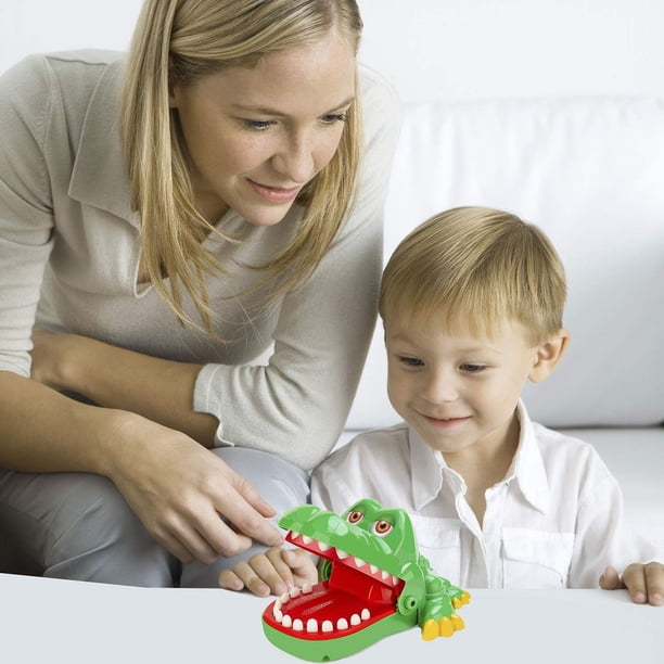 Juego De Cocodrilo De Dientes – 2 Unidades – Juguete De Mordida Aleatoria Para Niños +3 Años – Regalo Familiar Interactivo