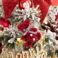 thumbnail image 4 of Wosthever Árbol de Navidad con luces LED y adornos esféricos, adornos de escritorio para el hogar, decoraciones navideñas Kits de decoración para fiestas, 4 of 6