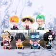 thumbnail image 2 of anime Character Model anime Character Hand-Model 8-13Cm Pirate Peripheral Seating Series Luffy empress Zoron ace Figure Gift Decoration,S Statue Model Decoration Pvc Collection Decoration Craft, 2 of 6