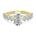 thumbnail image 4 of IGI Certified 5 Carat Oval Shape Lab Grown Diamond Engagement Ring | 14K Yellow Gold | Edna Side Stone Diamond Ring | FG-VS1-VS2 Quality Friendly Diamonds, 4 of 6