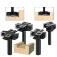 thumbnail image 4 of 4 Flutes CNC Spoilboard Surfacing Router Bit Slab Flattening Router Bit with 1" 1-1/2" 1-25/32" Cutting Diameter, 4 of 10