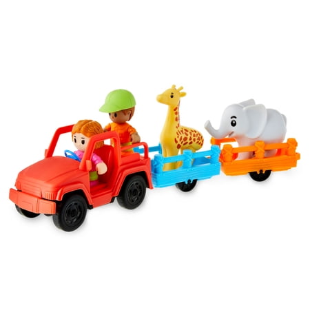 KID CONNECTION ANIMAL ZOO PLAY SET WITH LIGHTS AND SOUNDS, 22 PIECES, TODDLER TOYS