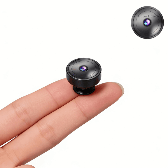 Only 0.9 inch! Spy Hidden Cameras for Home Indoor Use. Mini Camera, Small Camera. Spy Cam with Night Vision and Motion Detection | Baby Monitor Small Mini Wireless Hidden Camera with Audio/Video P16