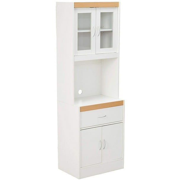 Hodedah Kitchen Cabinet In White Walmart Com Walmart Com