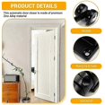 thumbnail image 4 of Automatic Door Closer Metal Adjustable Heavy Duty Safety Spring Silenciar Convert Hinged Door Interior Exterior Black, 4 of 5