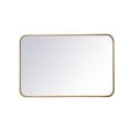 thumbnail image 6 of Soft corner metal rectangular mirror 20x30 inch in Brass, 6 of 10