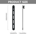 thumbnail image 5 of 5Pcs Silicone Cable Ties Reusable Holder Strap Cord Ties Adjustable Cable Straps, 5 of 13