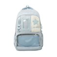 thumbnail image 2 of Star Accent Ita Backpack with Pin Display Mesh, Ita Bag for Women, Large Capacity Cotton-Polyester Pin Trading Backpack, Matte Texture Display Bag for Modern Hobbyists, 2 of 9