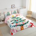 thumbnail image 3 of Feelyou Kawaii Green Tree King Size Comforter Sets, Christmas Gifts Bedding Comforter Set, Dreamy Fairy Tale Reversible Bedding Set, Microfiber Bedroom Decor, 3pcs, 3 of 8