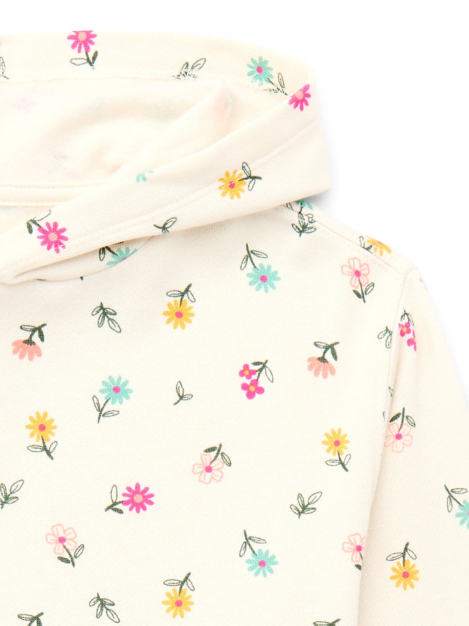 Wonder Nation Girls Long Sleeve Fleece Graphic Hoodie, Sizes 4-18 & Plus