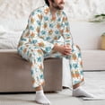 thumbnail image 7 of Cauagu Sea Turtle Print Men's Long-Sleeve Pajama Set,Soft Button-Front 2Pjs for Men Long Sleeve Men’s Sleepwear-Medium, 7 of 7