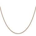 thumbnail image 3 of Auriga Fine Jewelry 14K Rose Gold 0.9mm Box Chain Necklace 24inch for Women, 3 of 5