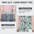 thumbnail image 6 of Corgi Dog and Flowers Apron-Garden Aprons for Women with Pockets-Cotton Linen Waterproof Kitchen Cooking Gardening Aprons Adjustable for Kitchen,Cooking,BBQ and Salon 33x27 Inch, 6 of 7