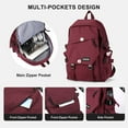 Lightweight School Bag Casual Daypack College Laptop Backpack for Men