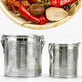 thumbnail image 3 of SPRING PARK Reusable Stainless Steel Tea Strainer Infuser Filter Tea Basket Mesh Lid Portable, 3 of 7