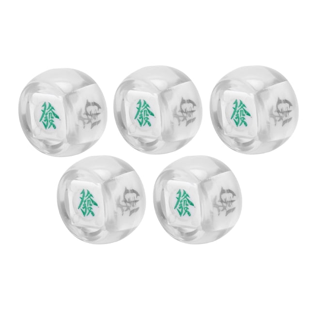 Dados de dirección del viento Mahjong, 5 uds., este, suroeste, norte, esfera, juego de entretenimiento, dados transparentes