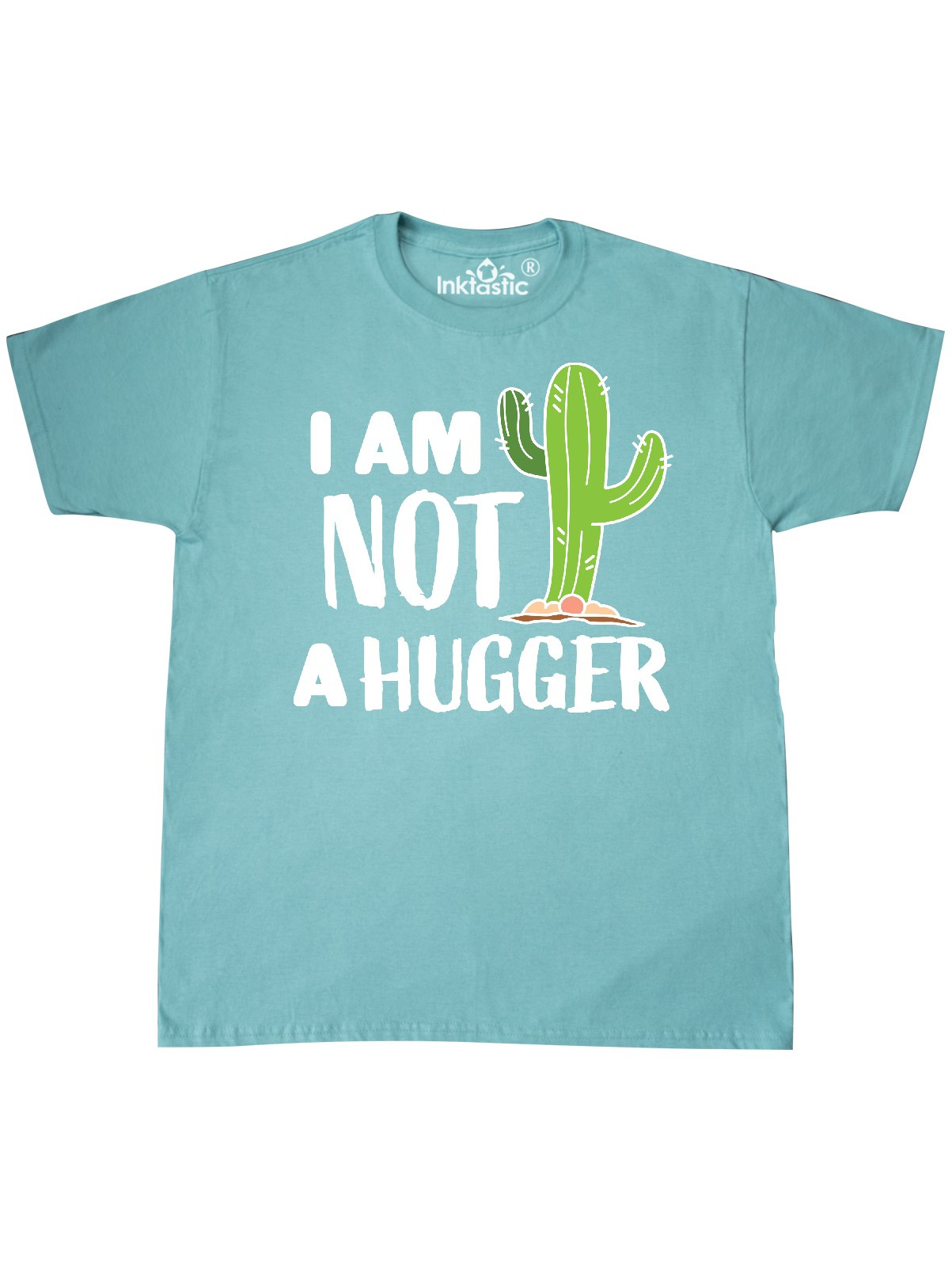 Download INKtastic - I am Not a Hugger with Cactus T-Shirt ...