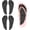Black, variant on KALAKALA 2 Pairs Arch Support 3/4 Length Insoles Adhesive Arch Support Flip Flop Pad Gel Thong Sandal Cushion Inserts Sweaty Feet No Slip Foot Cushion Relieves Pain from Plantar Fasciitis Flat Feet