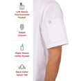 thumbnail image 3 of Chef Coat Chef Works Springfield, blanco, corte entallado, 3 of 4
