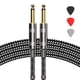 thumbnail image 4 of Cable de 6,35 mm para guitarra, reducción de ruido, bajo, balada, caja eléctrica, mezclador de audio, cable de audio de 6,5 mm, 4 of 4