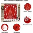 thumbnail image 5 of Christmas Shower Curtain, Red Christmas Snowflakes Shower Curtains for Bathroom Decor, Winter Holiday Shower Curtain, Xmas Funny Glitter Sparkle Tree Fabric Cloth Bath Curtain, 72x72 Inch, 5 of 6