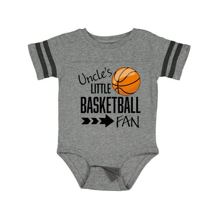 

Inktastic Uncle s Little Basketball Fan Boys or Girls Baby Bodysuit