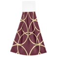 thumbnail image 7 of Yayeee Kitchen Hanging Hand Towels Set of 2 with Loop Bathroom Absorbent Tie Towel, Red Circles, 7 of 7