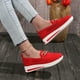 thumbnail image 4 of Zapatos para mujer, planos de moda para mujer, zapatillas suaves con decoración de cadena metálica, zapatos casuales para correr, botas vaqueras, 4 of 8