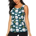 thumbnail image 1 of Fotbe Sweet Dream Lamb Blusas Sin Mangas para Mujer – Estilo Casual, Corte Suelto, Slim-Fit, Cuello Redondo Deportivo, Tops de Verano para Gimnasio y Yoga-Medium, 1 of 1