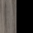 thumbnail image 6 of City Life Bar Cart with Wine Glass Rack Black and Weathered Oak, 6 of 14