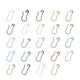 thumbnail image 1 of 100 bulbos de calabaza de metal de seguridad, colores surtidos, para manualidades y tejer ropa (colores variados), 1 of 7