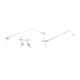 thumbnail image 3 of Gafas sin marco versátiles para adultos, modernas y ultraligeras. Oro, 3 of 9