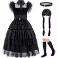 thumbnail image 1 of Disfraz Princesa para Niñas Miércoles Halloween Carnaval Fiesta Cosplay, 1 of 9
