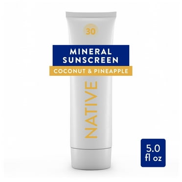 Native Coconut & Pineapple Mineral Sunscreen Lotion SPF 30, 5.0 oz