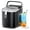 Black, variant on Auseo Portable Countertop Ice Maker, 26Lbs/24H, 9 Bullet-Shaped Ice in 8 Mins, with Handle/Ice Scoop/Ice Basket, for Home/Office/Bar/Party (Green)