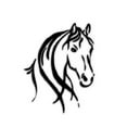 thumbnail image 2 of CafePress - Black Horse -  Round Wood Ornament 4", 2 of 2