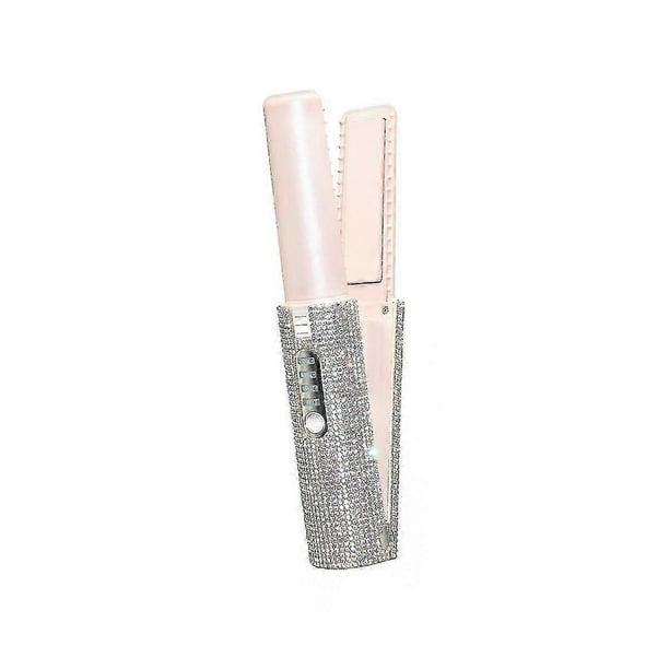 2-In-1 Electric USB Hair Straightening Brush Straightener Flat Iron Multifunctional Comb Straighten
