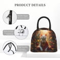 thumbnail image 4 of Disketp Sunshine Flower Meditating Cat Bolsa Térmica para Almuerzo, Lonchera con Abertura Amplia y Gran Capacidad, Organizador Reutilizable para Mujeres, Hombres y Adultos, 4 of 6