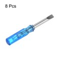 thumbnail image 3 of Unique Bargains 8Pcs SL3.0 Mini Slotted Screwdriver 3mm Magnetic Flat Head 45mm Length for Repairs, Blue, 3 of 6