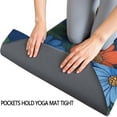 thumbnail image 3 of Pioneer Flower Floral Print Pattern Hot Yoga Mat Towel Non Slip for Hot Yoga - Quick-Drying Yoga Mat Cover with 4 Corner Pockets with Travel Bag - Hot Yoga Towel Non Slip 70"x26", 3 of 6