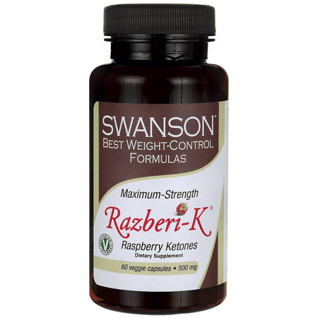 Swanson Maximum Strength Razberi-K 500 mg 60 Veg Caps
