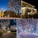 thumbnail image 3 of Luces navideñas Weepong lluvia de meteoritos 8 tubos 192 LED color blanco, 3 of 9