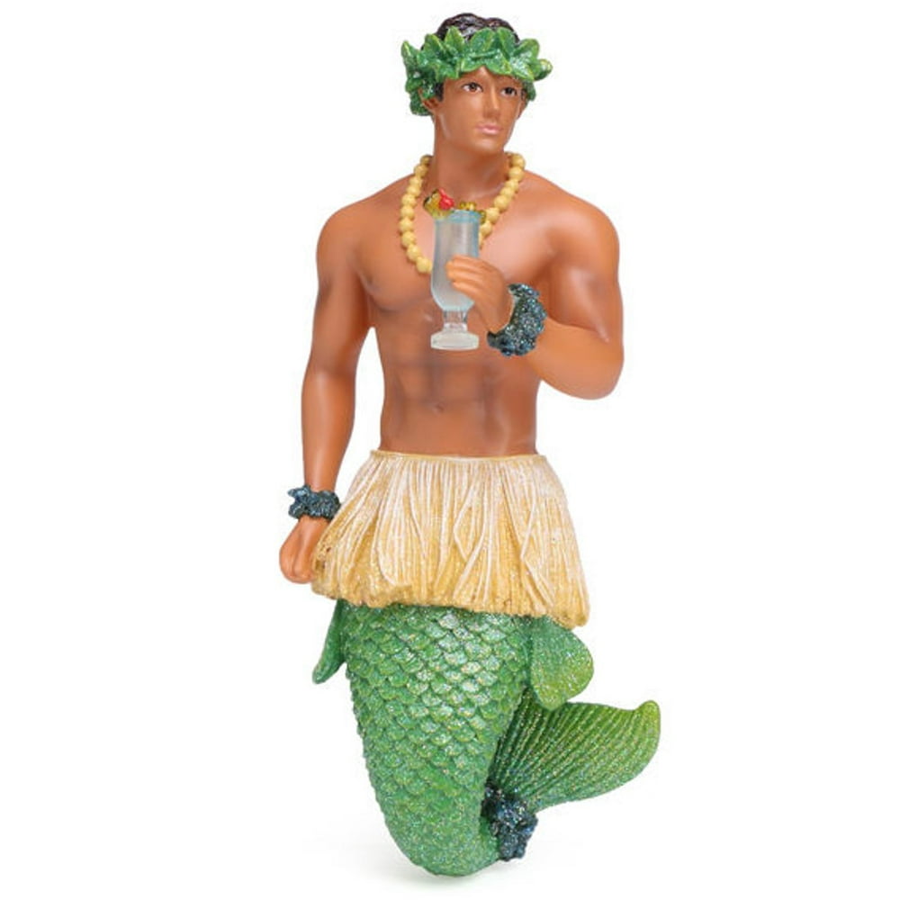 December Diamonds Blue Hawaii Merman Ornament