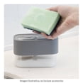 thumbnail image 3 of Dispensador OU para Detergente con Porta Esponja 550ml Gris, 3 of 4