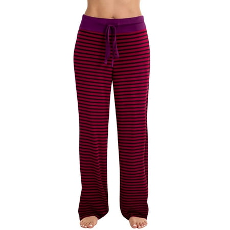

Doublju Women s High Waist Casual Drawstring Wide Leg Pajama Pants